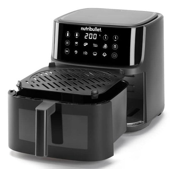 NutriBullet CrispLite Vision Enkelt 8 L Enkeltstående 2000 W Varmluftsteger Sort