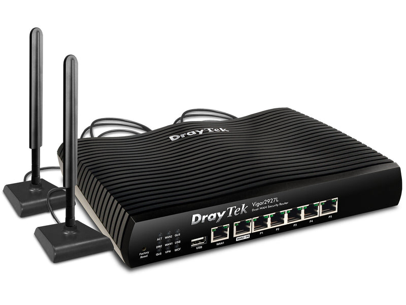 DrayTek Vigor2927L trådløs router Gigabit Ethernet 4G Sort