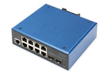Digitus DN-651156 netværksswitch Administreret L2 Gigabit Ethernet (10/100/1000) Sort, Blå