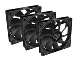 GENESIS Oxal 120 Computerkabinet Ventilator 12 cm Sort 3 stk