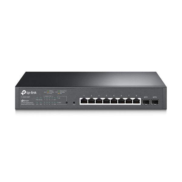 TP-Link JetStream TL-SG2210MP netværksswitch Administreret L2/L2+ Gigabit Ethernet (10/100/1000) Strøm over Ethernet (PoE) 1U Sort