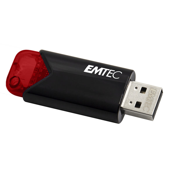 Emtec Click Easy USB-nøgle 16 GB USB Type-A 3.2 Gen 2 (3.1 Gen 2) Sort, Rød