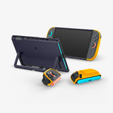 Spigen Nano Pop Cover Nintendo Polykarbonat (PC) Marineblå, Gul