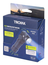 TROIKA ECO KNICKLICHT MICRO Sort Håndlommelygte + pandebånd med lommelygte SMD LED