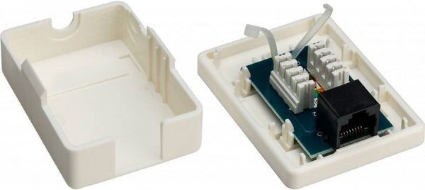 Goobay 77632 stikdåse RJ-45 Hvid