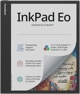 PocketBook InkPad Eo - Mist Grey e-bog-læser Berøringsskærm 64 GB Wi-Fi Sort, Grå