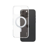 PanzerGlass CARE™ by ® Case Transparent m. Sølv Kickstand & MagSafe iPhone 16 Pro Max