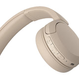 Sony WH-CH520 Headset Trådløs Opkald/musik USB Type-C Bluetooth Opladningsstativ Cremefarvet