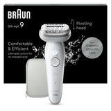 Braun Silk-épil 9 BR2-225328 hårfjerner 40 pincetter Grå, Hvid