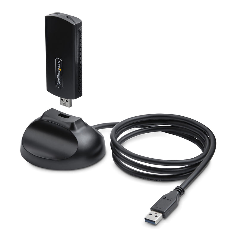 StarTech.com AX54005A-USB-WIFI-6E netværkskort WLAN 2402 Mbit/s