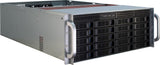 Inter-Tech IPC 4U-4420 Stativ Blå, Rustfrit stål