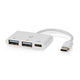 Nedis CCGB64785WT01 interface hub USB 2.0 Type-C 5000 Mbit/s Hvid