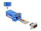 DeLOCK 67075 kabel kønsskifter D-Sub 9 RJ12 Blå