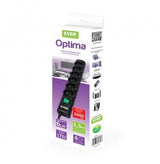 Ever OPTIMA 1.5m Sort 6 AC stikkontakt(er) 250 V 1,5 m