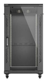 Lanberg FF01-6222-12B stativ 22U Fritstående reol Sort