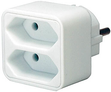 Brennenstuhl 1508030 strømstik adapter Hvid