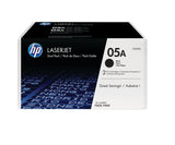HP Originale 05A LaserJet-tonerpatroner, sort, 2-pak