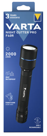 Varta 18922 Sort Hånd lommelygte LED