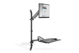 Digitus DA-90372 skærmbeslag og -stativer 81,3 cm (32") Skrivebord Sort