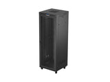 Lanberg FF01-8847-23BL stativ 47U Fritstående reol Sort