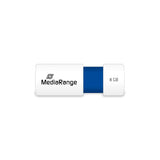 MediaRange MR971 USB-nøgle 8 GB USB Type-A 2.0 Blå, Hvid