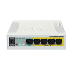 Mikrotik CSS106-1G-4P-1S netværksswitch Gigabit Ethernet (10/100/1000) Strøm over Ethernet (PoE) Hvid
