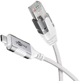 Goobay 74385 kabel kønsskifter USB 3.1 type A RJ45 Hvid