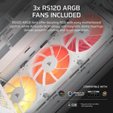 Corsair Midi Tower 3200D RS ARGB PC Case Hvid