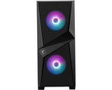 MSI MAG FORGE 100R computeretui Midi Tower Sort, Transparent