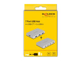 DeLOCK 64279 interface hub USB 3.2 Gen 2 (3.1 Gen 2) Type-C 10000 Mbit/s Grå