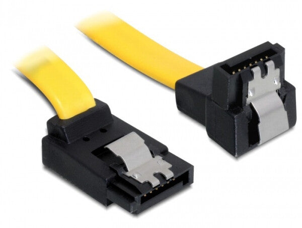 DeLOCK 0.7m SATA M/M SATA-kabel 0,7 m Gul