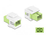 DeLOCK Keystone Module SC Simplex female to SC Simplex female Lime, Hvid