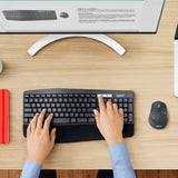 Logitech MK850 Performance tastatur Mus inkluderet Universel RF trådløs + Bluetooth AZERTY Belgisk Sort