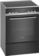Siemens iQ500 HK9S5A240 komfur og ovn Fritstående komfur Elektrisk Keramisk Sort