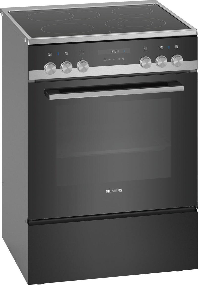 Siemens iQ500 HK9S5A240 komfur og ovn Fritstående komfur Elektrisk Keramisk Sort