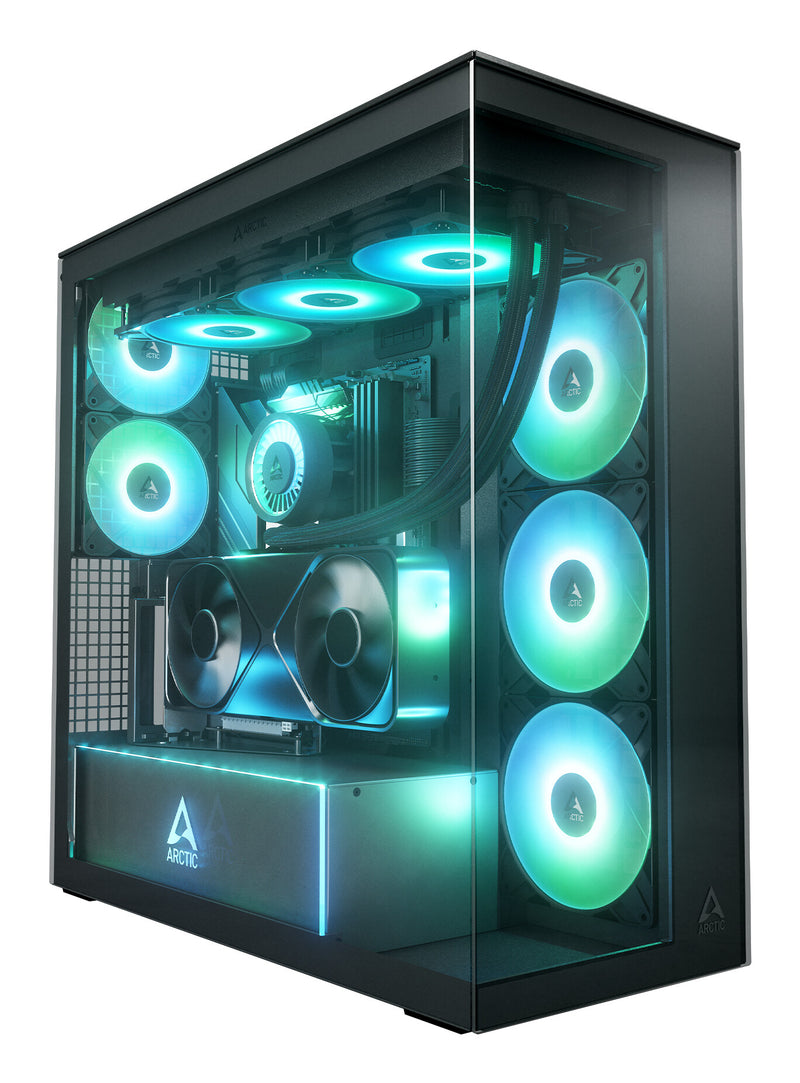 ARCTIC Xtender VG Black (Mirror Glass) Midi Tower Sort