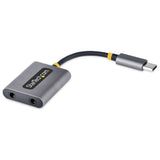 StarTech.com USBC-AUDIO-SPLITTER lyd-deler Grå