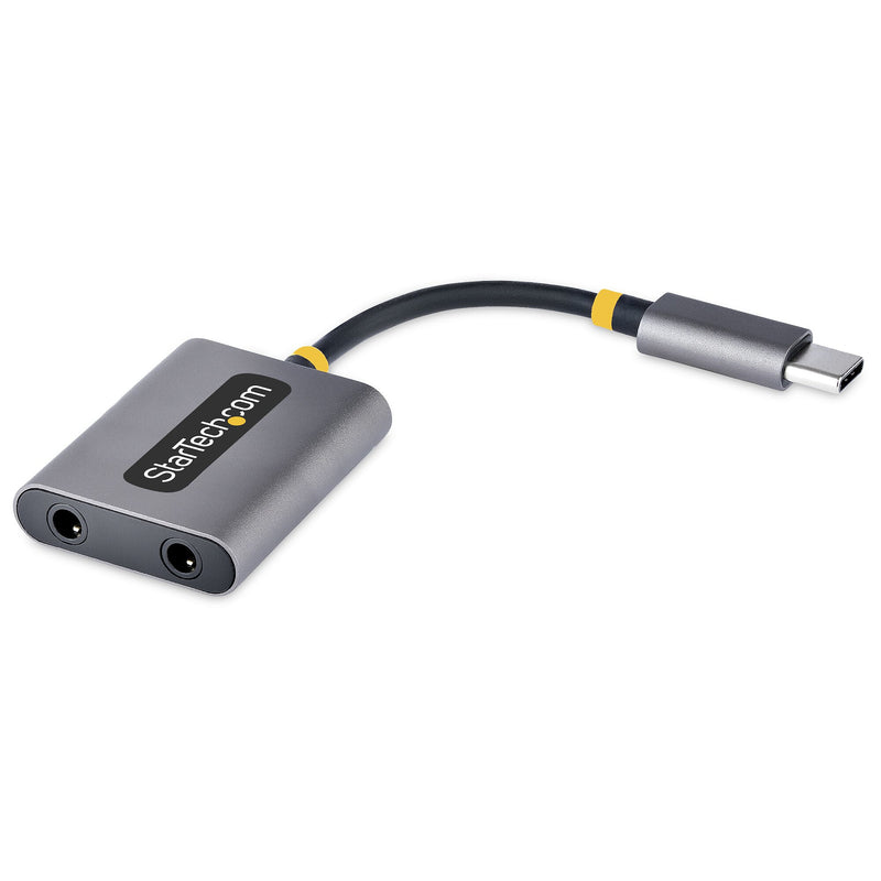 StarTech.com USBC-AUDIO-SPLITTER lyd-deler Grå
