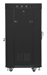 Lanberg FF01-6622-12BL stativ 22U Fritstående reol Sort