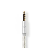 Nedis CCTB65940AL10 lydkabel 1 m USB C 3.5mm Aluminium