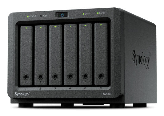Synology FS200T NAS & lagringsserver Desktop Intel® Celeron® J4125 4 GB DDR4 Sort