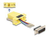 DeLOCK 67086 kabel kønsskifter D-Sub 15 RJ12 Gul