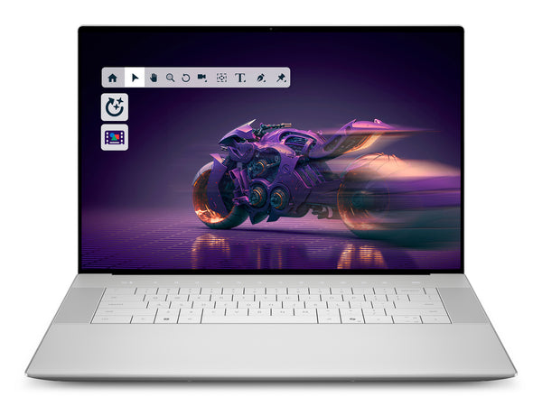 DELL 16 Premium DA16250 Intel Core Ultra 9 285H Laptop 41,4 cm (16.3") Berøringsskærm 4K Ultra HD 32 GB LPDDR5x-SDRAM 1 TB SSD NVIDIA GeForce RTX 5070 Wi-Fi 7 (802.11be) Windows 11 Pro Tysk Platin