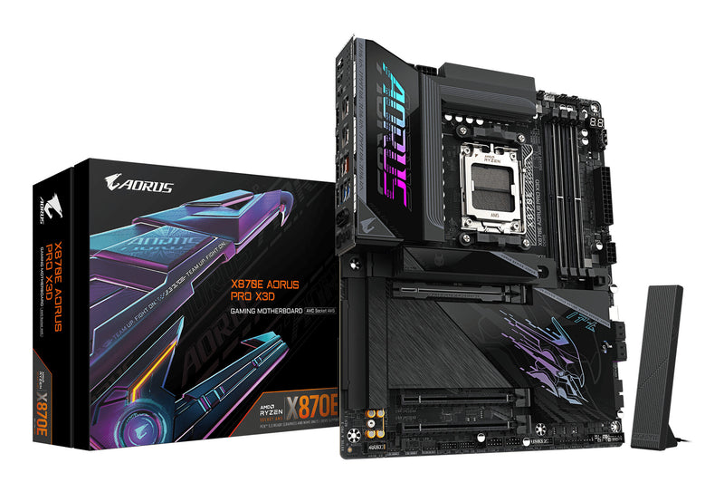 GIGABYTE X870E AORUS PRO X3D AMD X870E Sokkel AM5 ATX