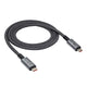 Akyga AK-USB-45 USB-kabel USB4 Gen 3x2 1 m USB C 240 W Sort