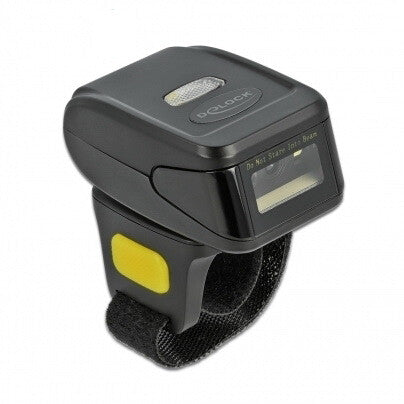 DeLOCK Ring Barcode Scanner 1D and 2D with 2.4 GHz or Bluetooth Bærbar stregkodelæser 1D/2D CMOS Sort
