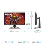 BenQ 9H.LKTLA.TBE computerskærm 68,6 cm (27") 3840 x 2160 pixel 4K Ultra HD LED Sort