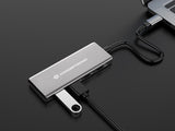Conceptronic HUBBIES15G interface hub USB 3.2 Gen 2 (3.1 Gen 2) Type-C 10000 Mbit/s Grå