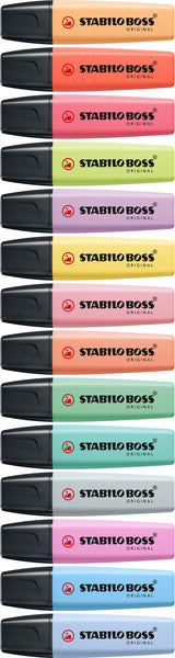 STABILO BOSS ORIGINAL speedmarker 1 stk Mejselspids Blå