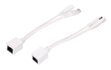Extralink POE Injektor und Splitter mit einem Port einfacher Injektor weißes Kabel Hurtigt ethernet 48 V